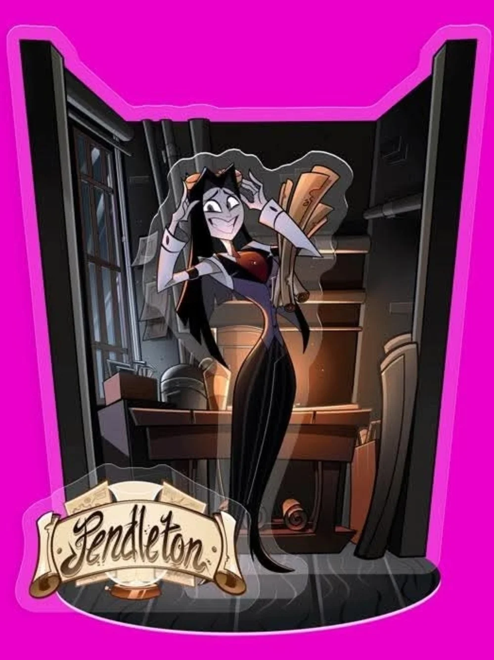 Official Sealed Hazbin Hotel Sir Pentious / Pendleton Human Acrylic Standee NEW